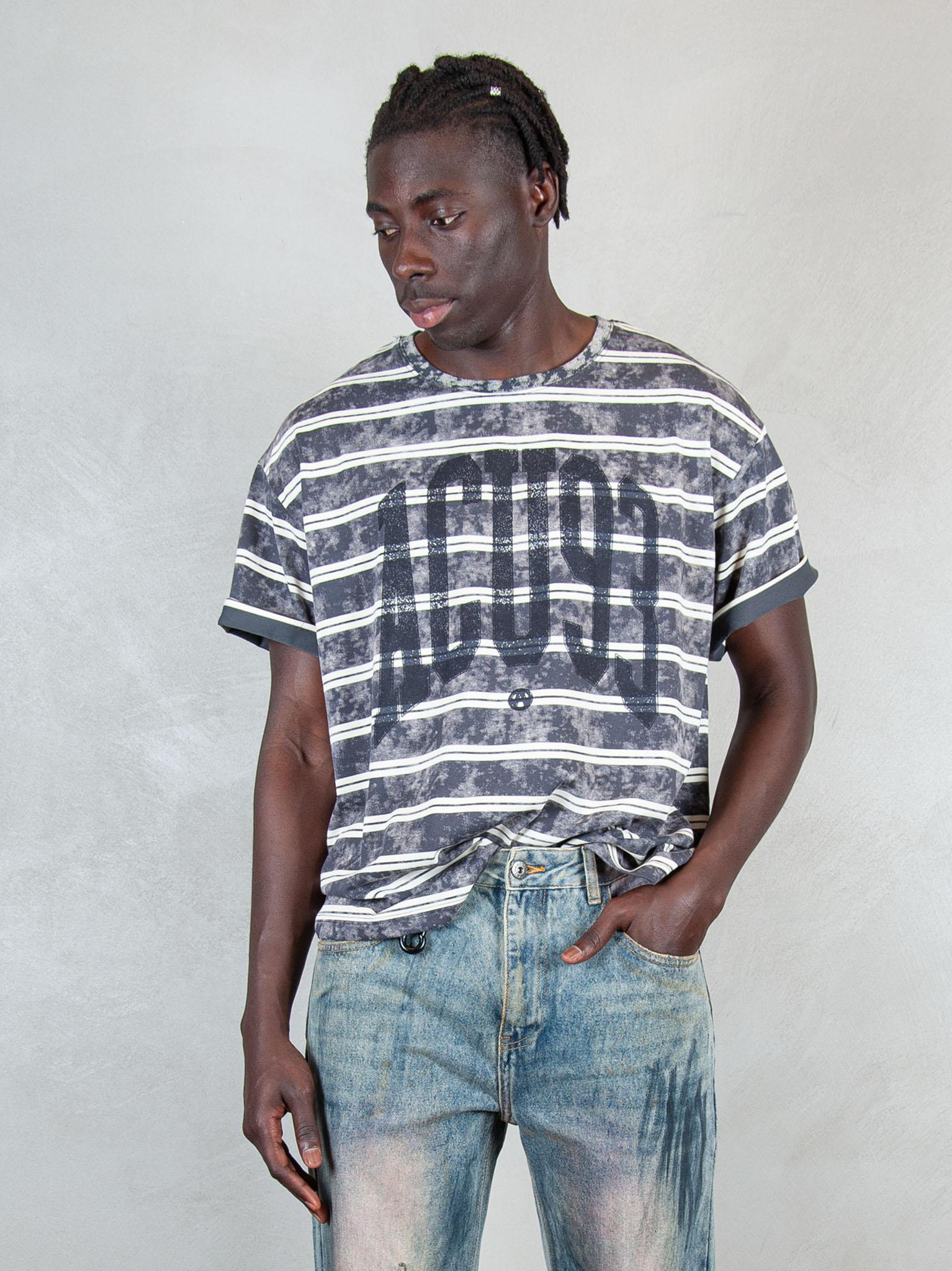 Acupuncture T-shirt Acid Stripes ACID STRIPES STEEL GREY Acupuncture 