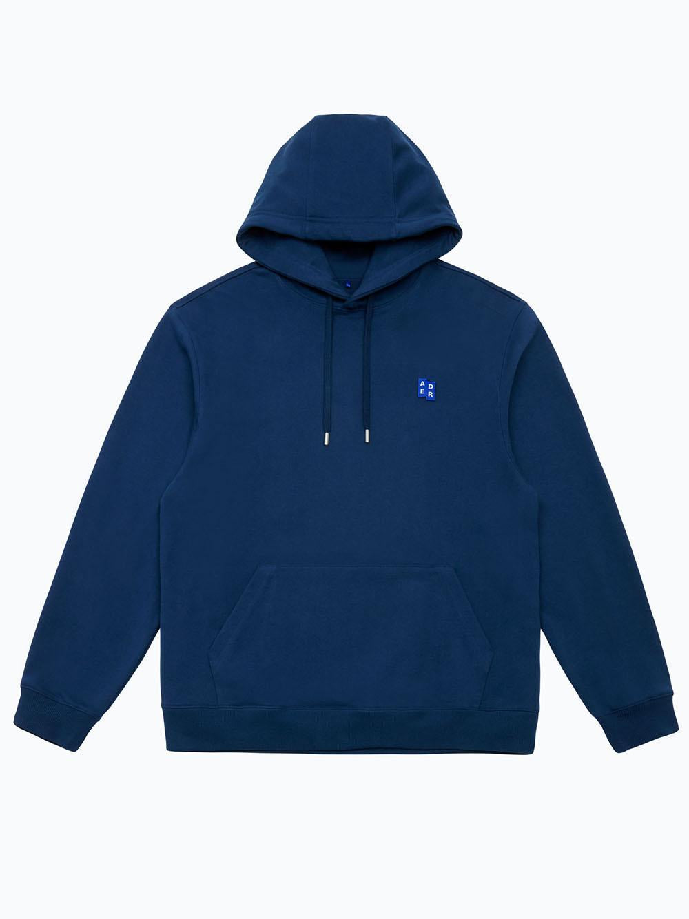 Ader Error Felpa Semi Oversized Hoodie BMSGFYHD0101 NV-NAVY Ader Error 