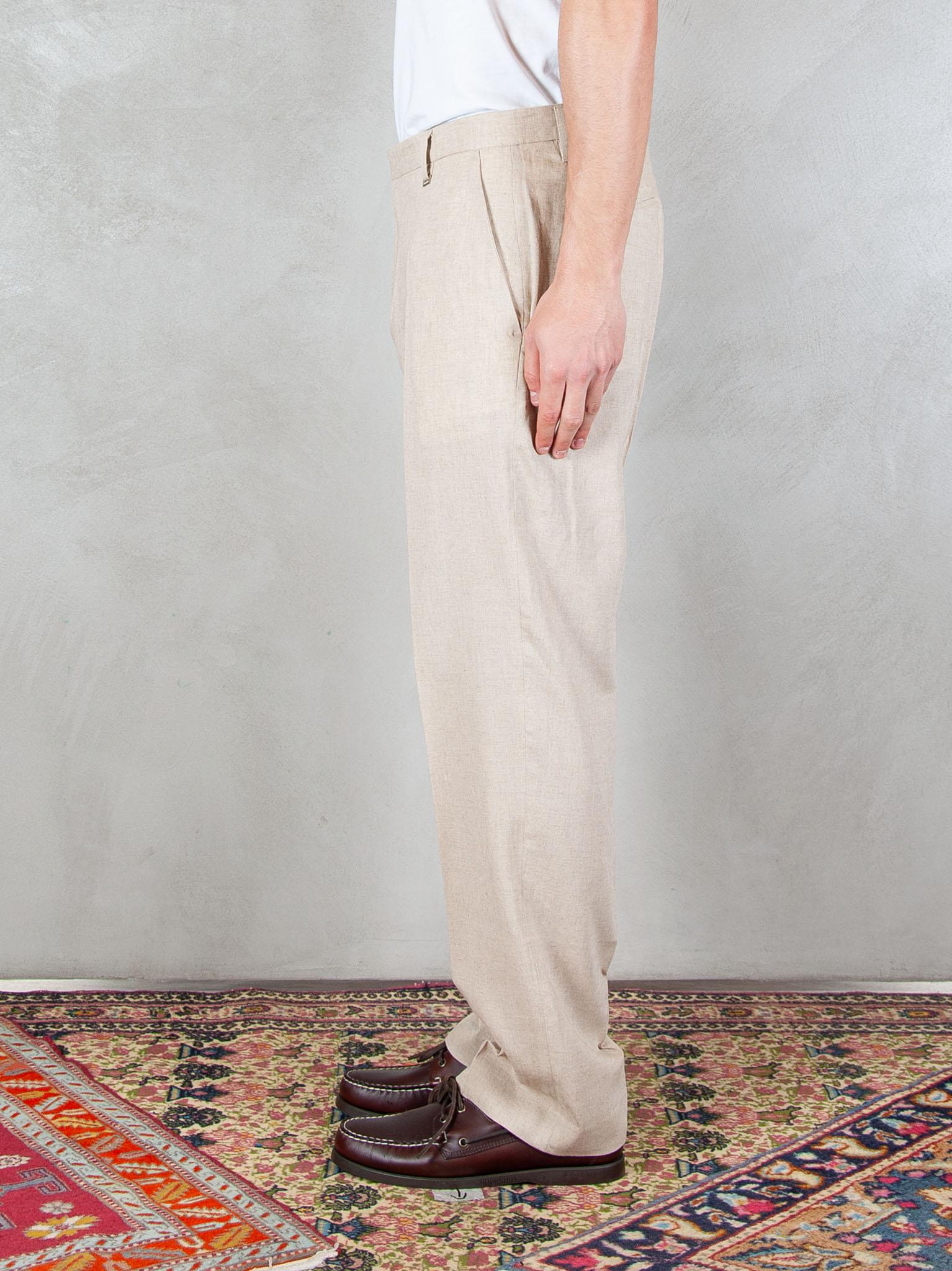I'M Brian Pantalone Regular Lino PA3703 BEIGE I'm Brian 