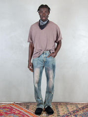 Hi Five T-Shirt <BR/>Dirty DIRTY TEE BROWN Hi Five 