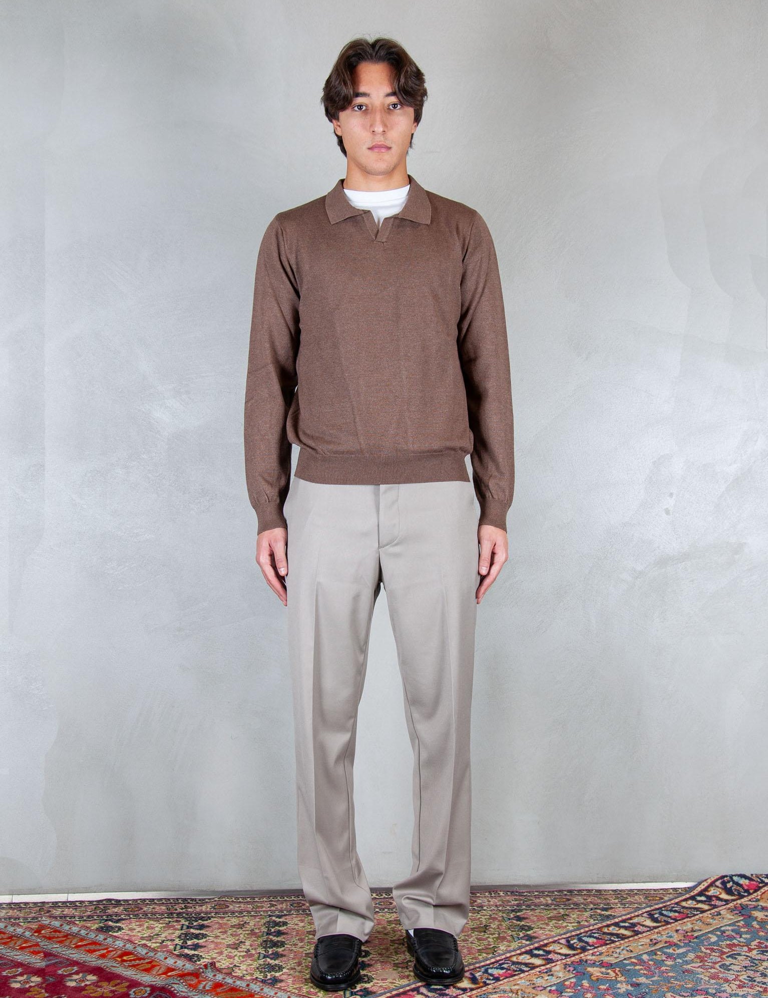 >Maglia polo capri MA3413 MORO I'm Brain 