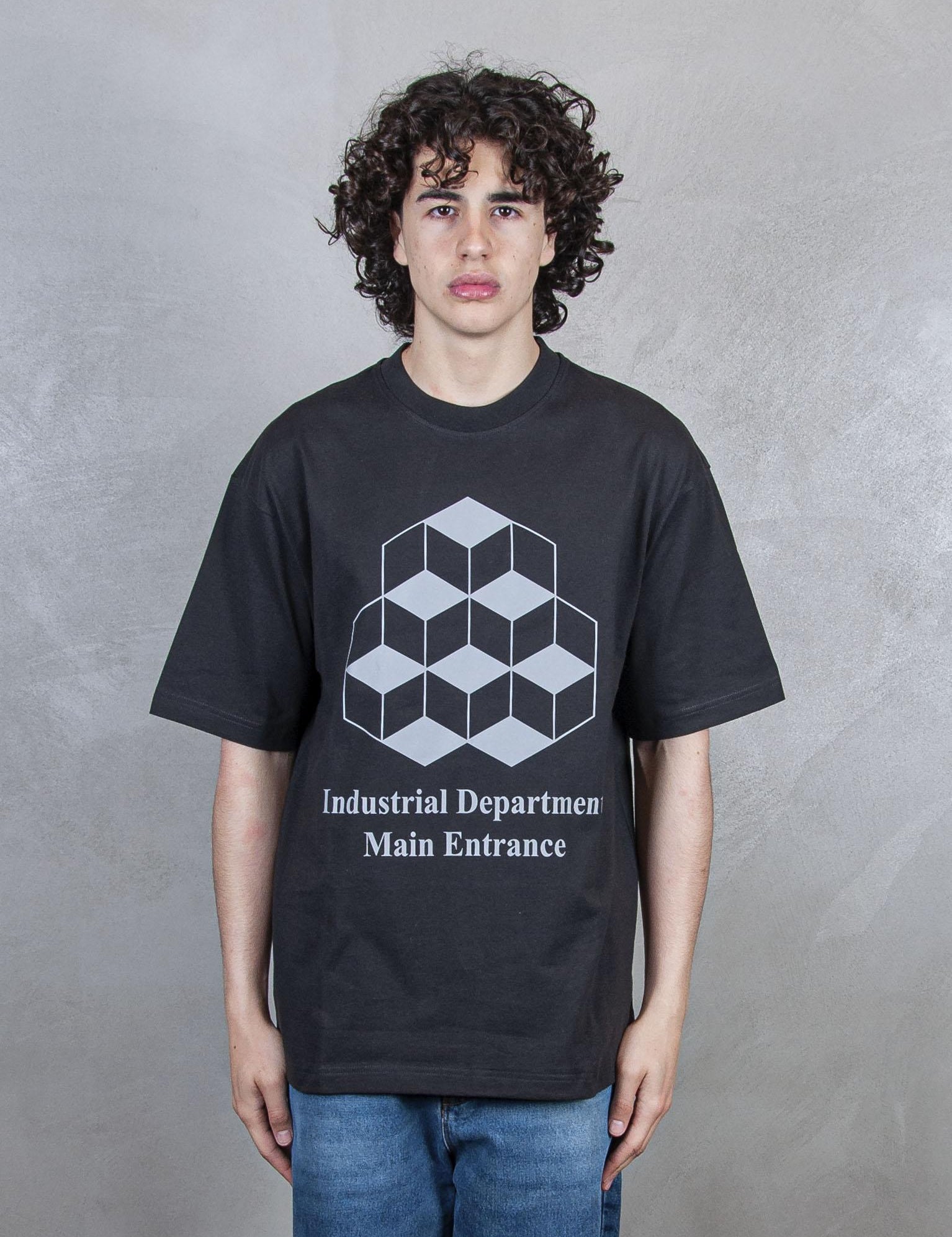 >Industrial Department Tee 12TS003 BLACK TTT 