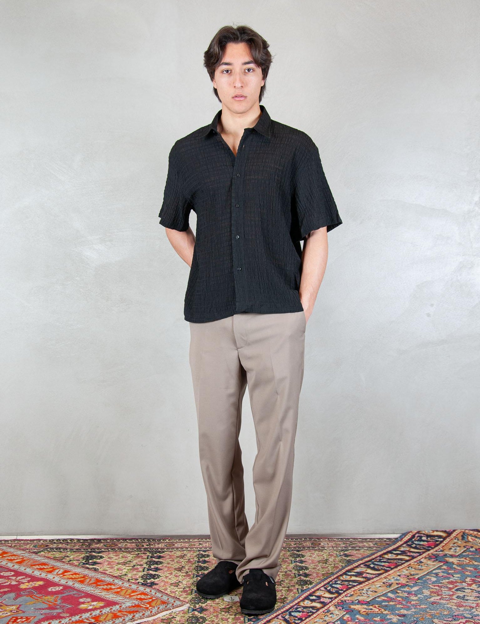 >Camicia CA3631 NERO I'm Brian 