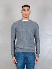 Luigi Gentile Maglia <BR/>Girocollo Treccia LG1202 04 Luigi Gentile 