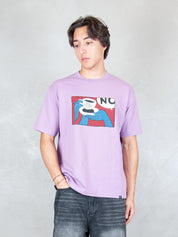 Parra T-shirt <BR/>Not you 55350 PURPLE Parra 