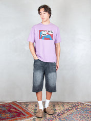 Parra T-shirt <BR/>Not you 55350 PURPLE Parra 