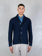 Luigi Gentile Maglia <BR/>Cardigan Collo Sciallato LG1181 90 Luigi Gentile 