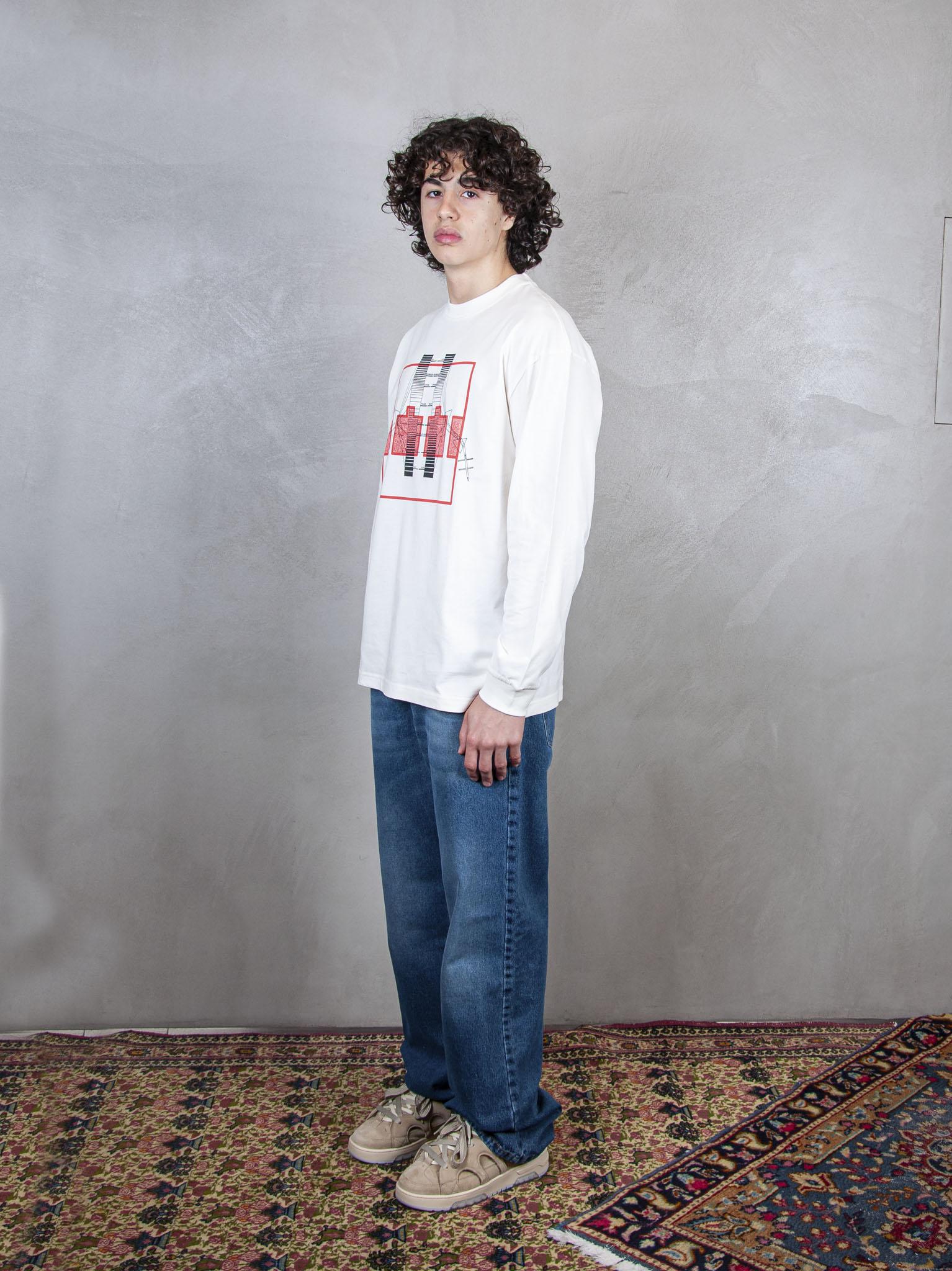 TTT T-Shirt Spectrum Block Filter ls LS006 WHITE TTT 