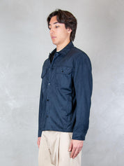 Seinse Giubbotto <BR/>Camicia Ecopelle GBE1137 BLUE NAVY Seinse 
