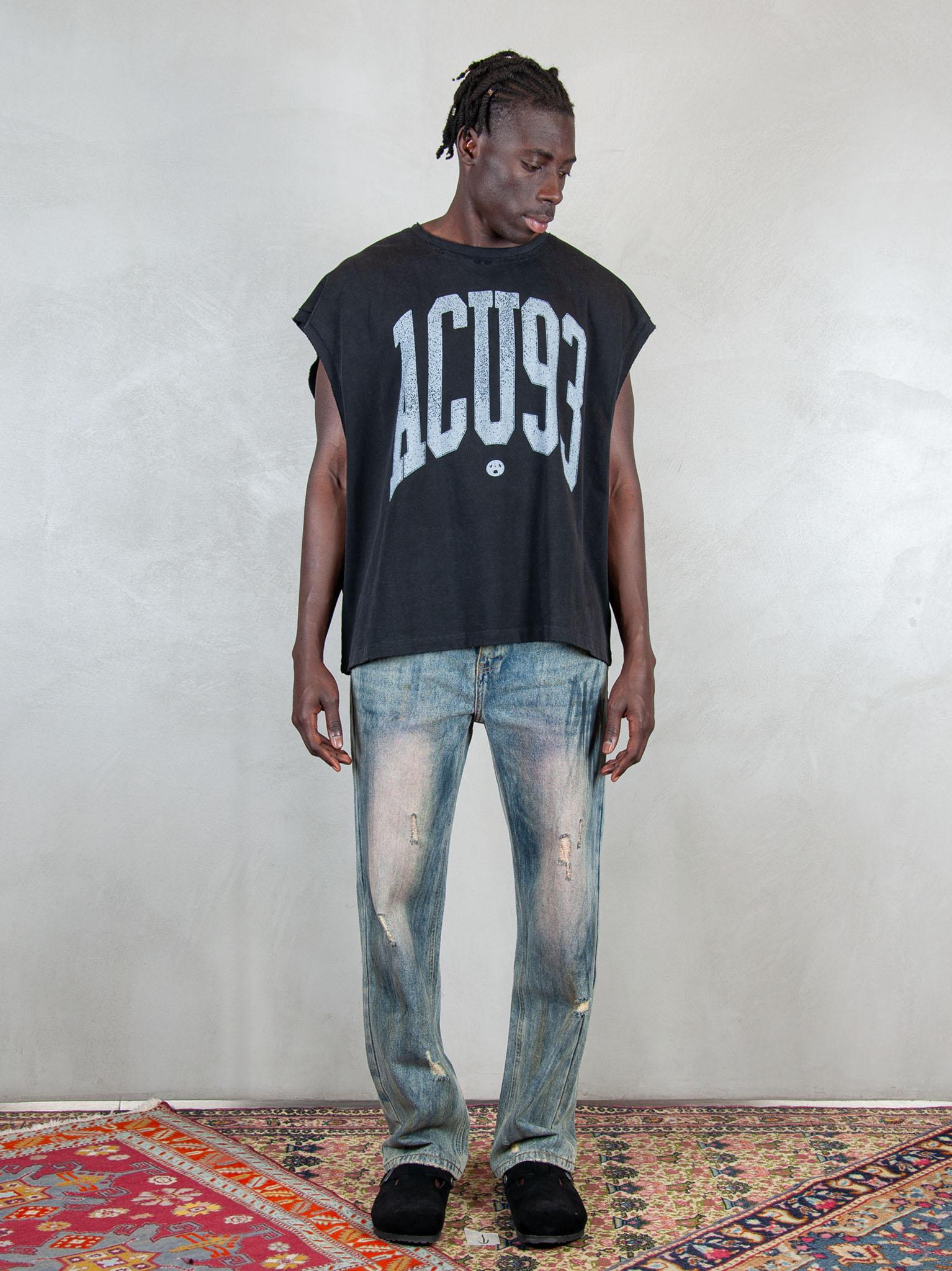 Acupuncture T-shirt Touch Down TOUCH DOWN WASHED BLACK Acupuncture 