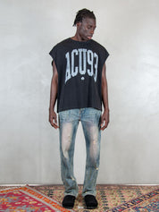 Acupuncture T-shirt <BR/>Touch Down TOUCH DOWN WASHED BLACK Acupuncture 