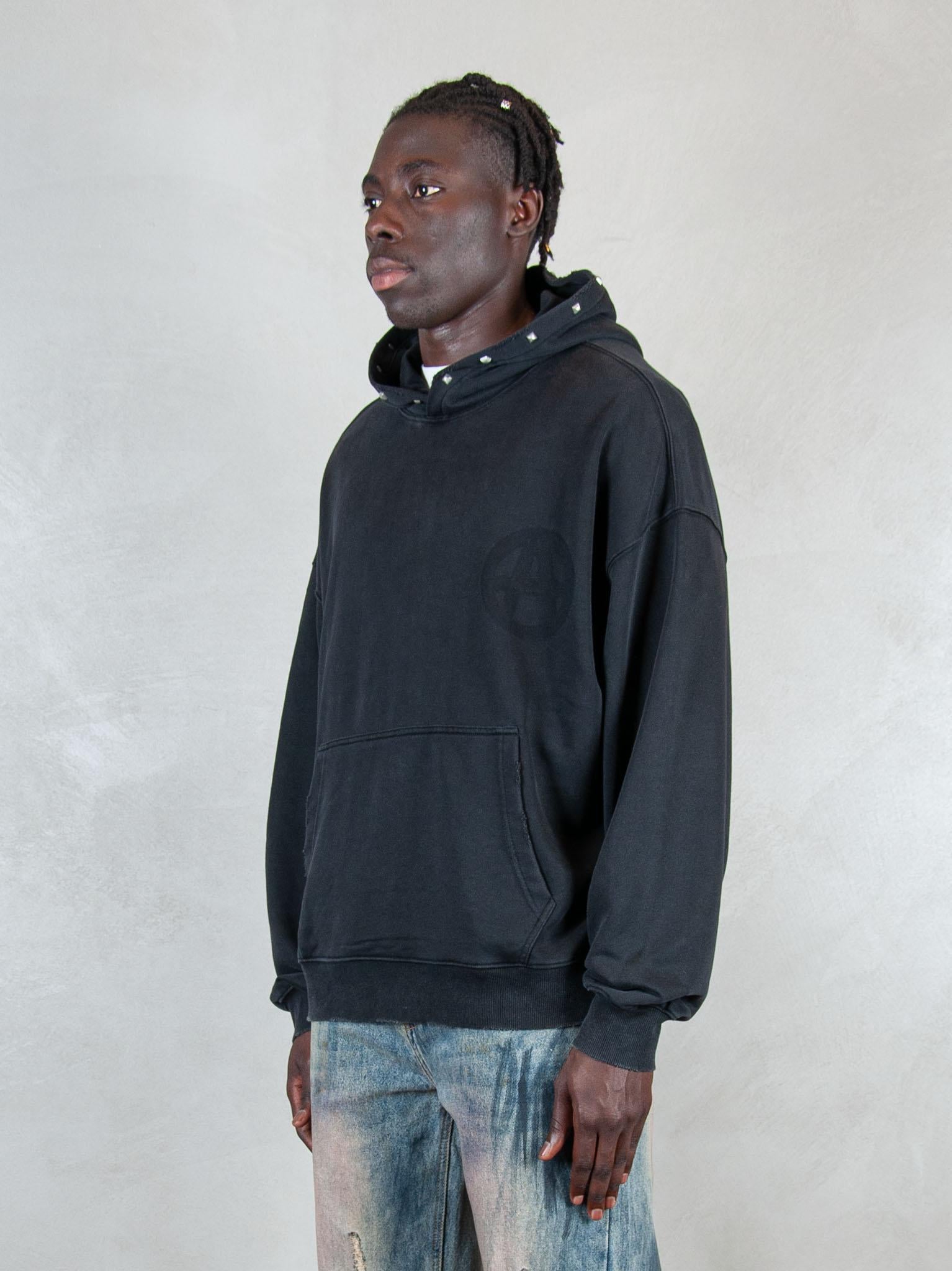Acupuncture Felpa  Studded Anarchy STUDDED ANARCHY WASHED BLACK Acupuncture 