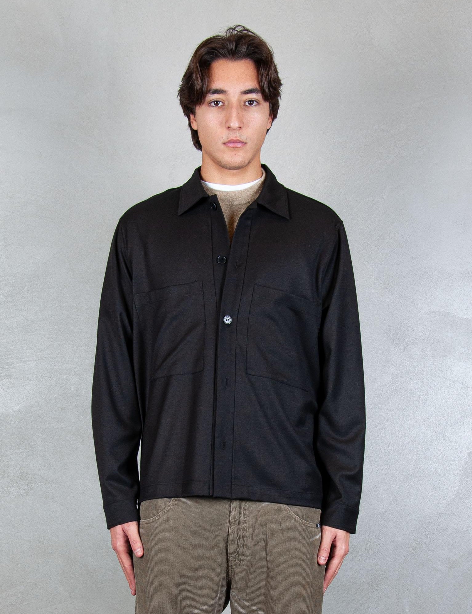 >Overshirt CA3441 NERO I'm Brain 