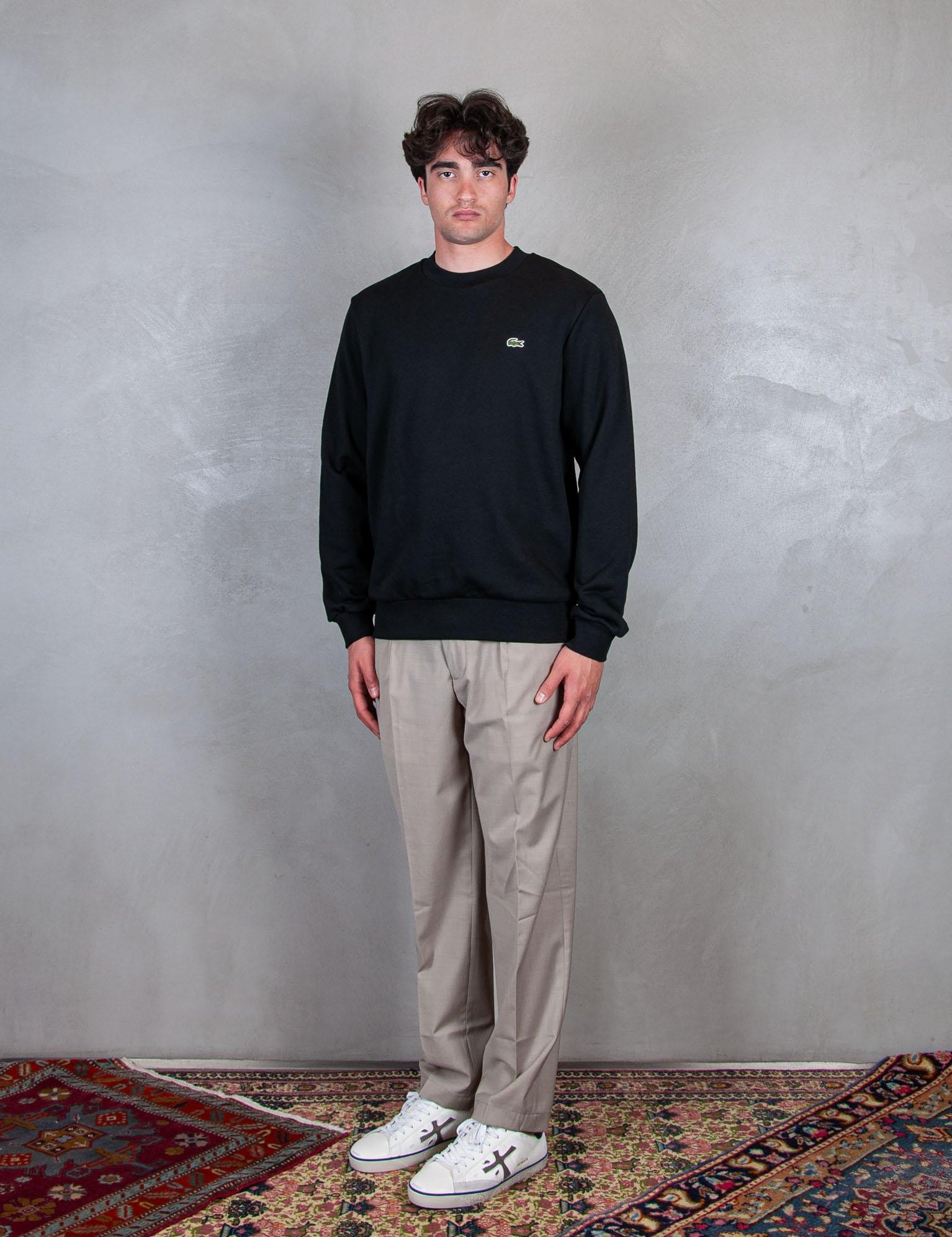 Felpa girocollo SH9801 031 Lacoste 