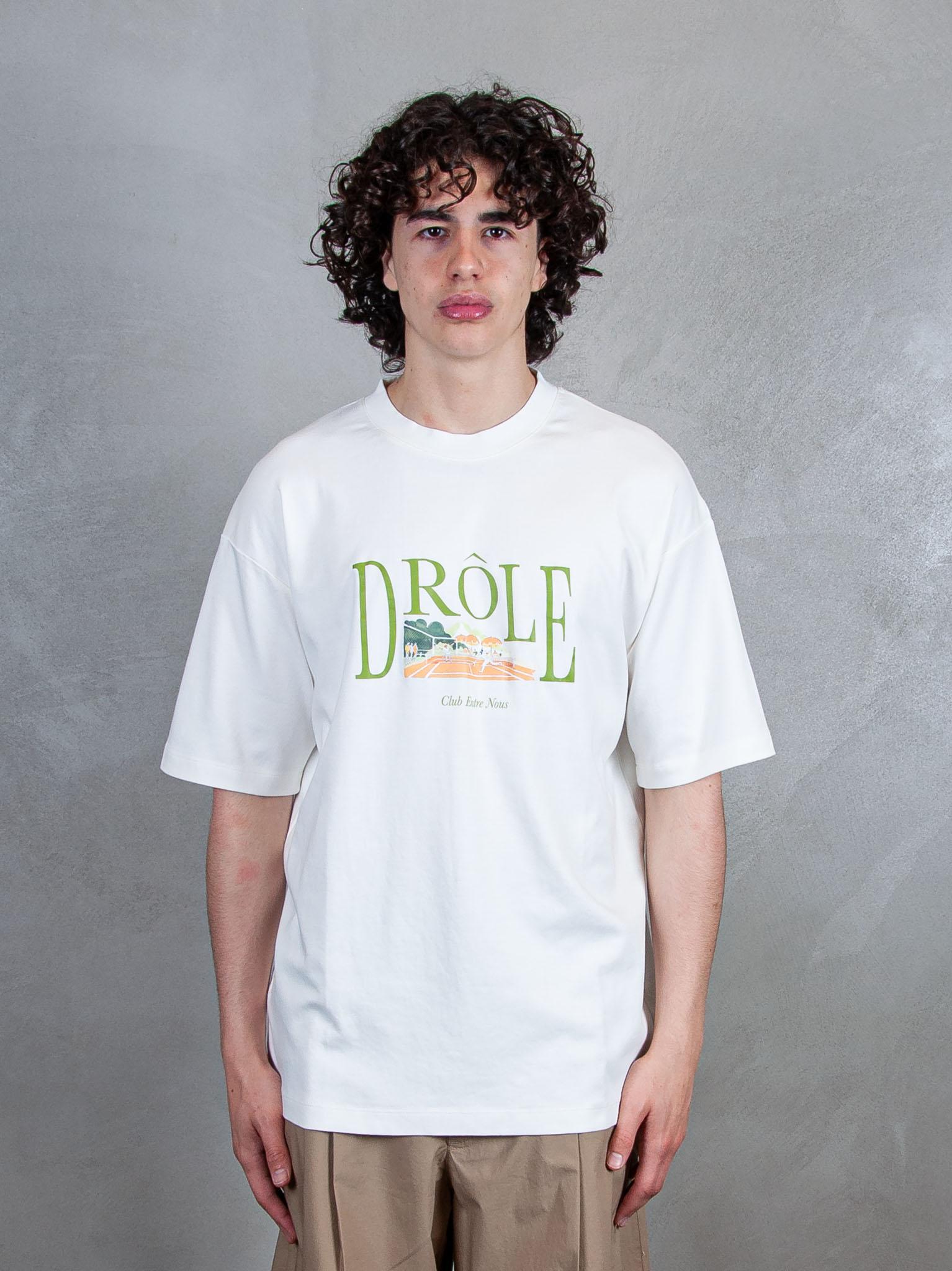 Le T-Shirt Tennis Court G-TS246-CO002 OW Drôle De Monsieur 