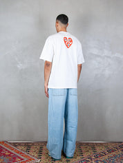 TTT T-Shirt <BR/>Heart tee 13TS010 WHITE TTT 