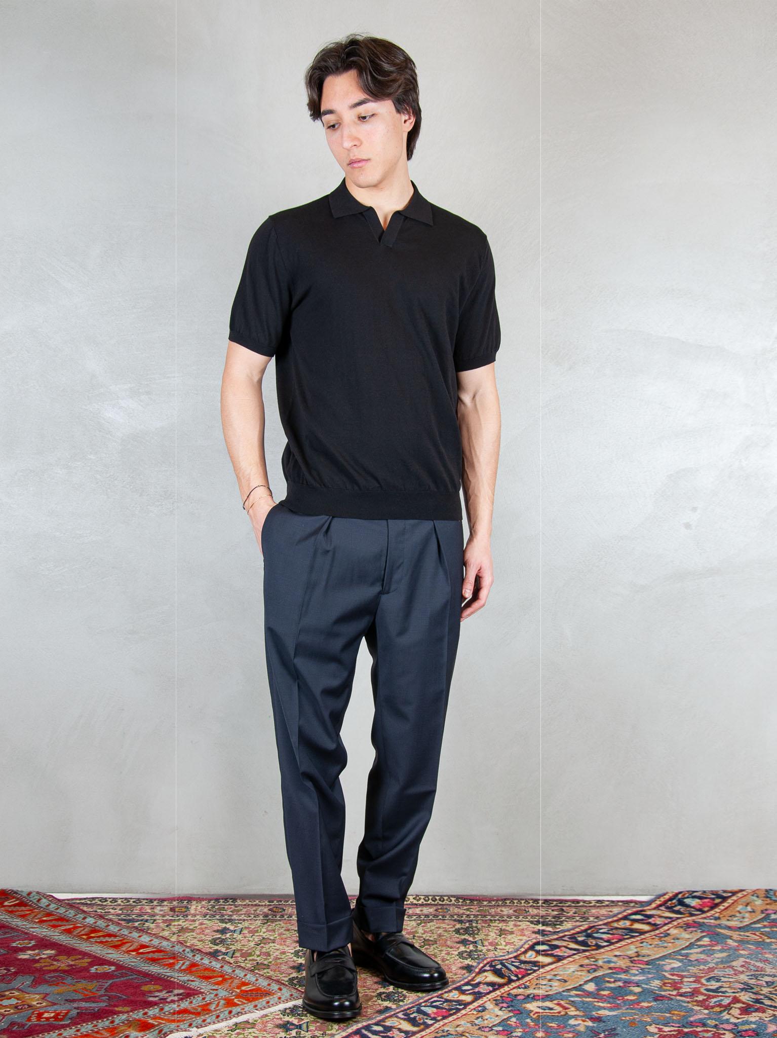 Raphael1966 Maglia Polo Capri Cotone Crepe DK17008 NERO Raphael - Dkt 