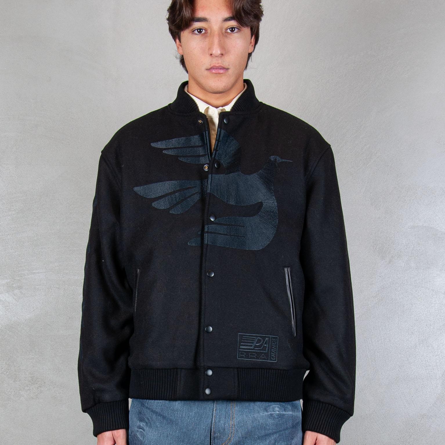 Not Movie Quality varsity jacket 54365 BLACK Parra 