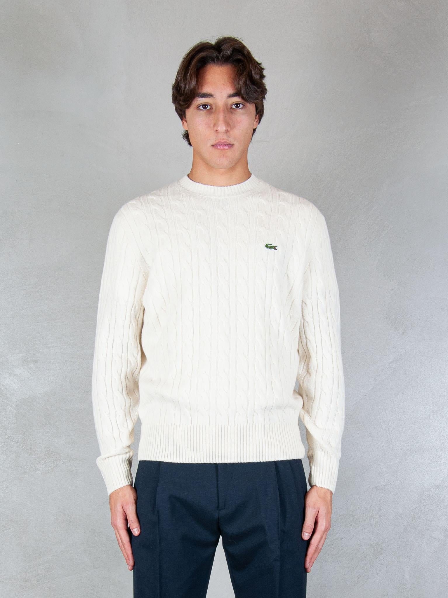 Lacoste Maglione girocollo a trecce AH2924 XFJ Lacoste 