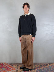 Woc felpa <BR/>Lincoln polo SW133FL NERO WOC 