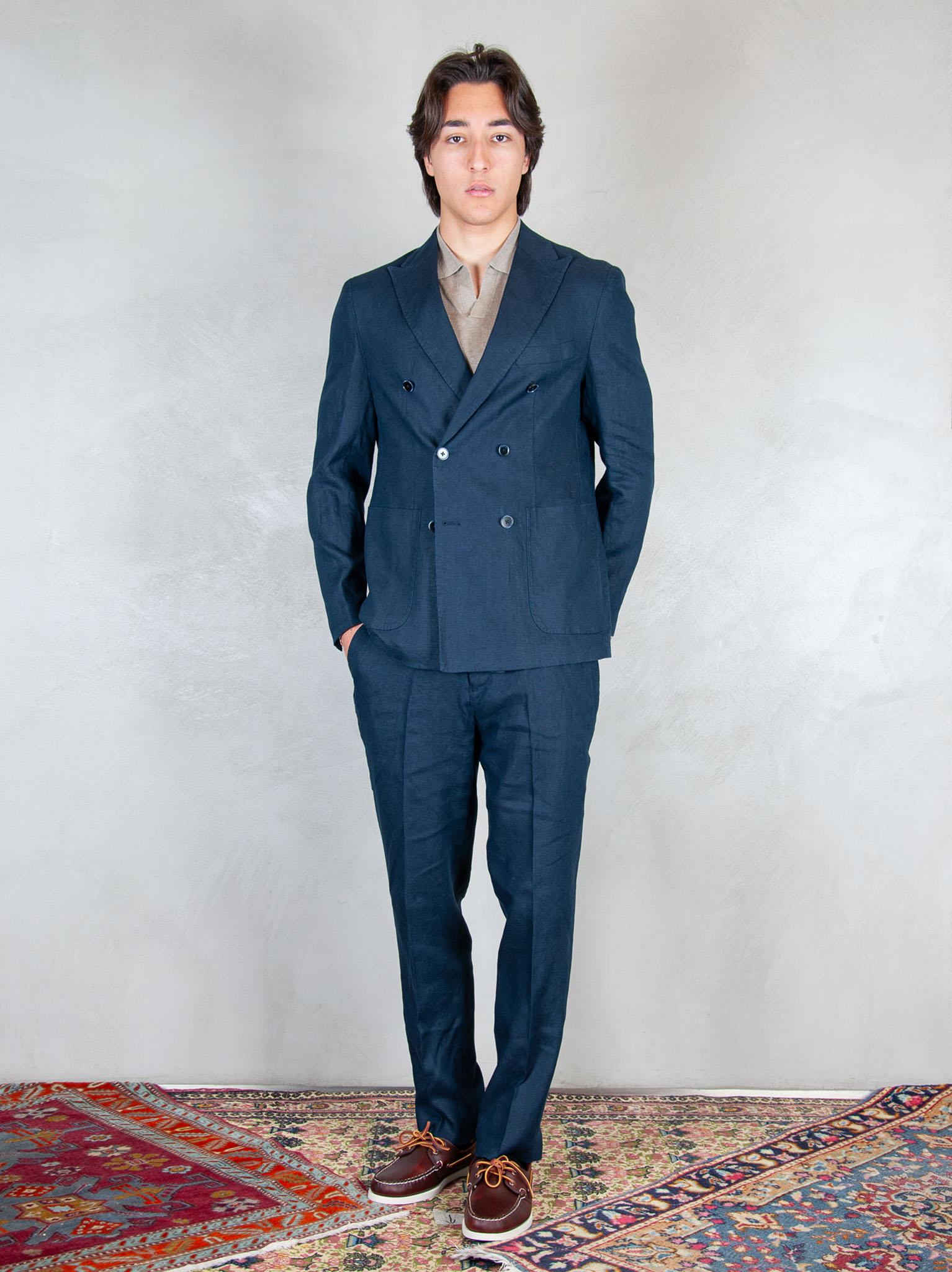 Seinse Giacca Doppiopetto Rever Lancia GAE1131 BLUE NAVY Seinse 