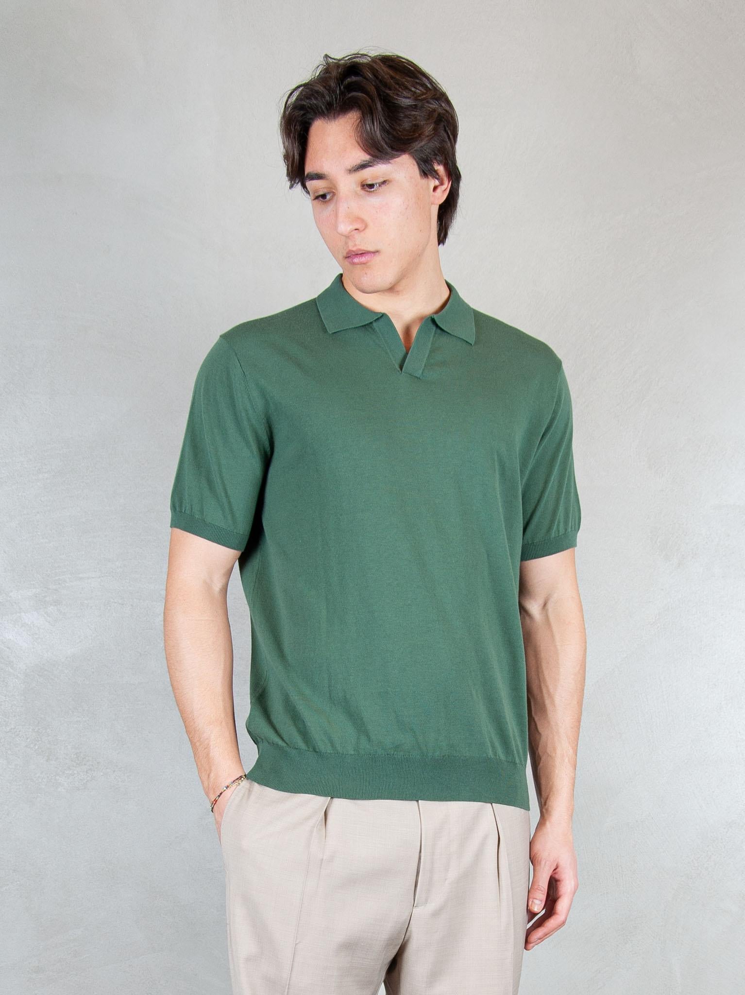Raphael1966 Maglia Polo Capri Cotone Crepe DK17008 FORESTA Raphael - Dkt 