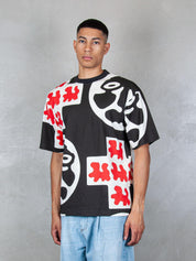 TTT T-Shirt <BR/>Cross Head tee 13TS006 BLACK TTT 