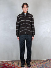 Atomofactory <BR/>Maglia zip jacquard FU48 24 Atomo Factory 