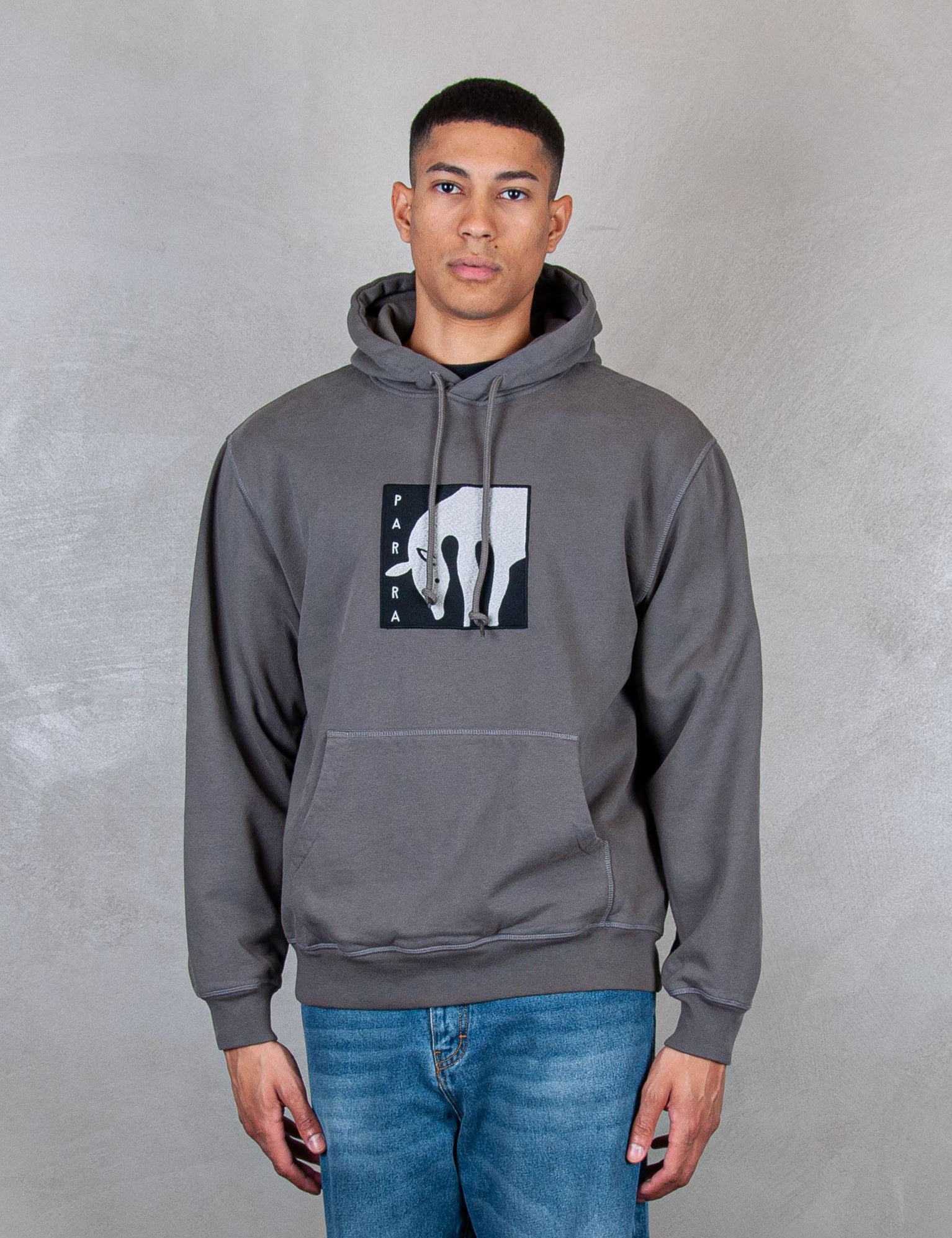 Get on the donkey hooded 53330 WASHED GREY Parra 