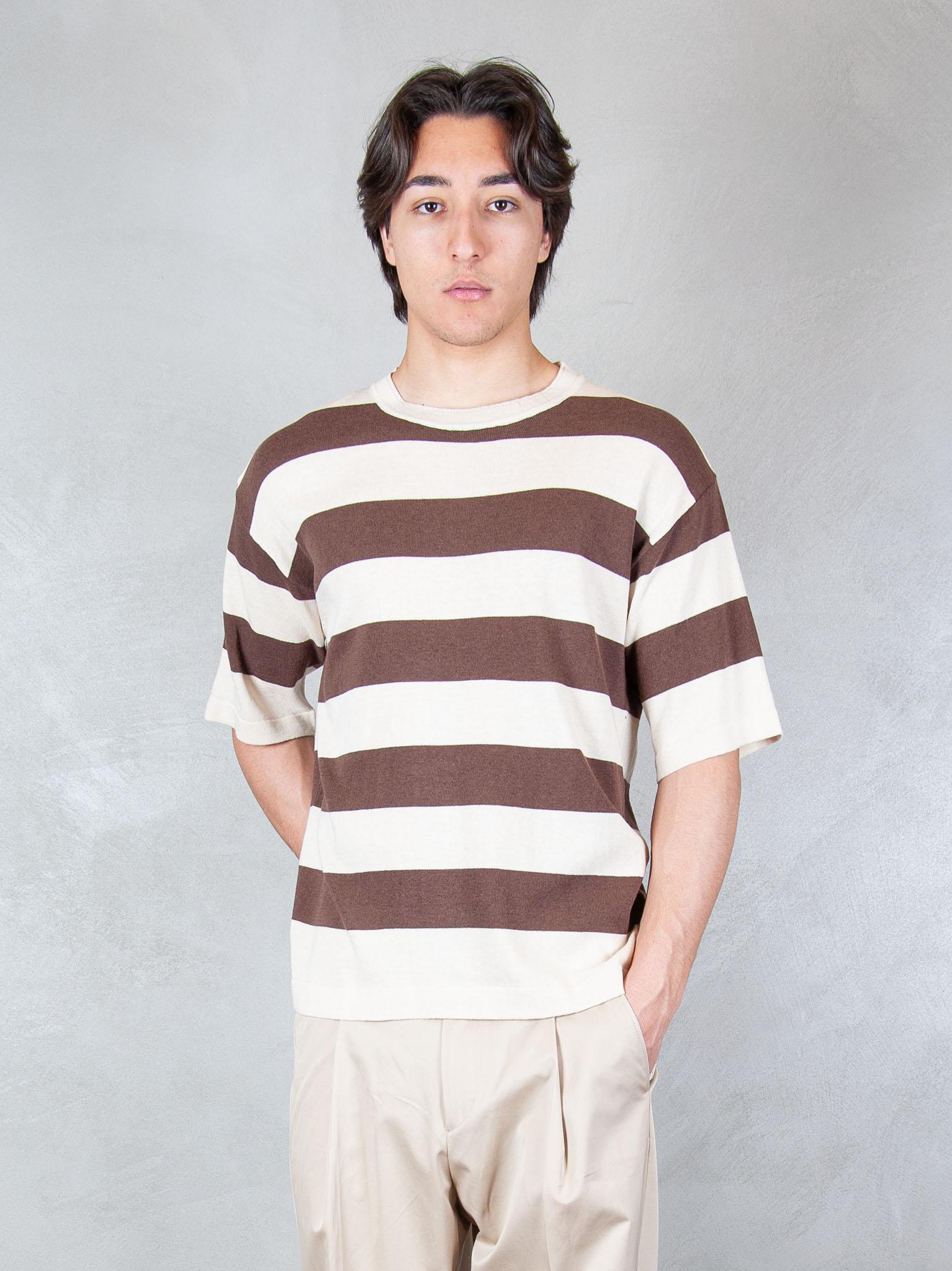 Seinse Maglia Tee Rigato ME3258 MOKA/WHT Seinse 