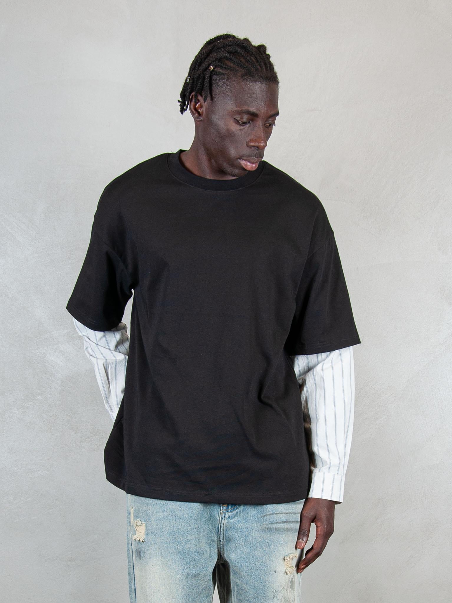 Acupuncture T-shirt Layered Long T1 LAYERED LONG T2 WASHED BLACK Acupuncture 