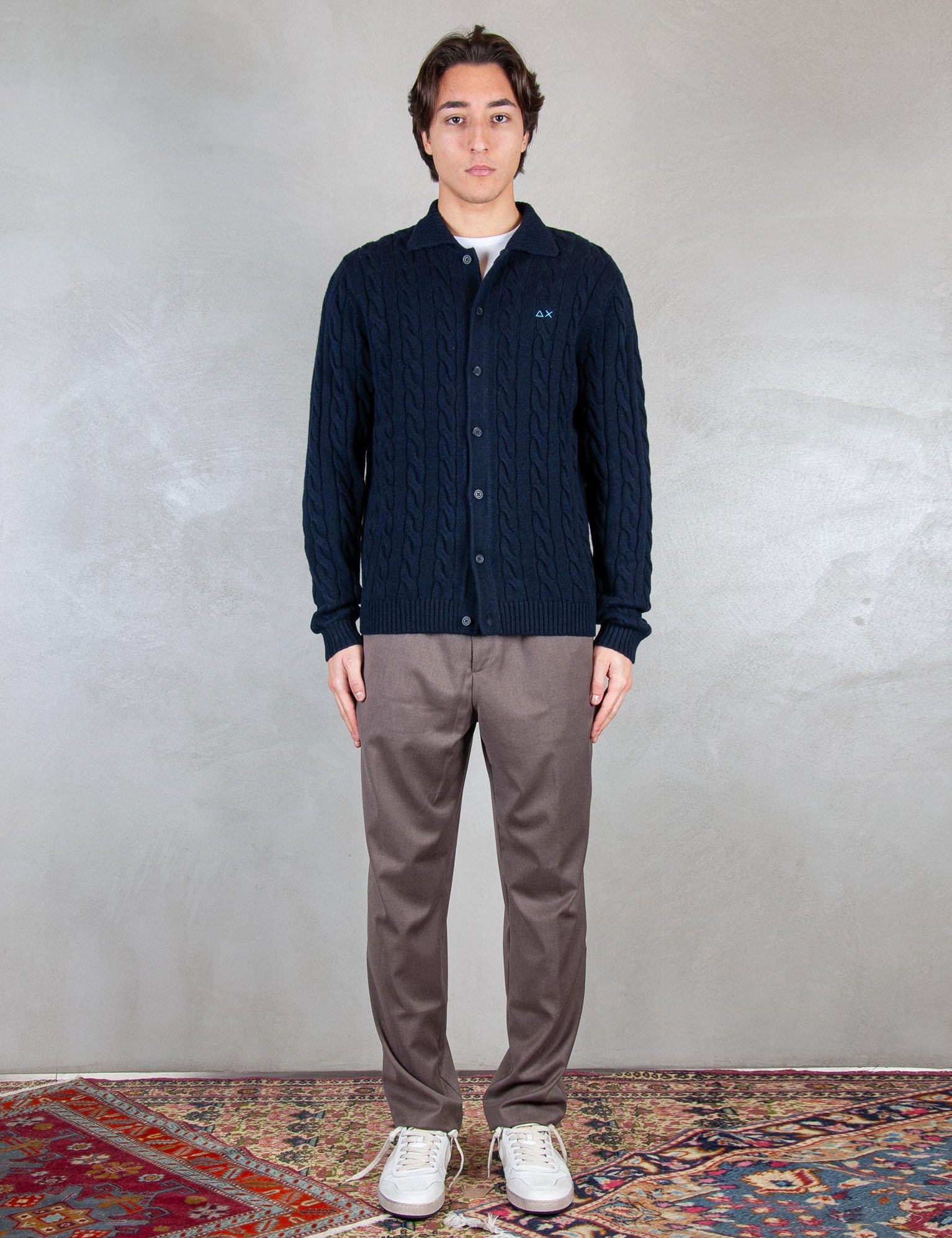 Sun68 Maglia Giacca Treccia K45140 07 Sun68 