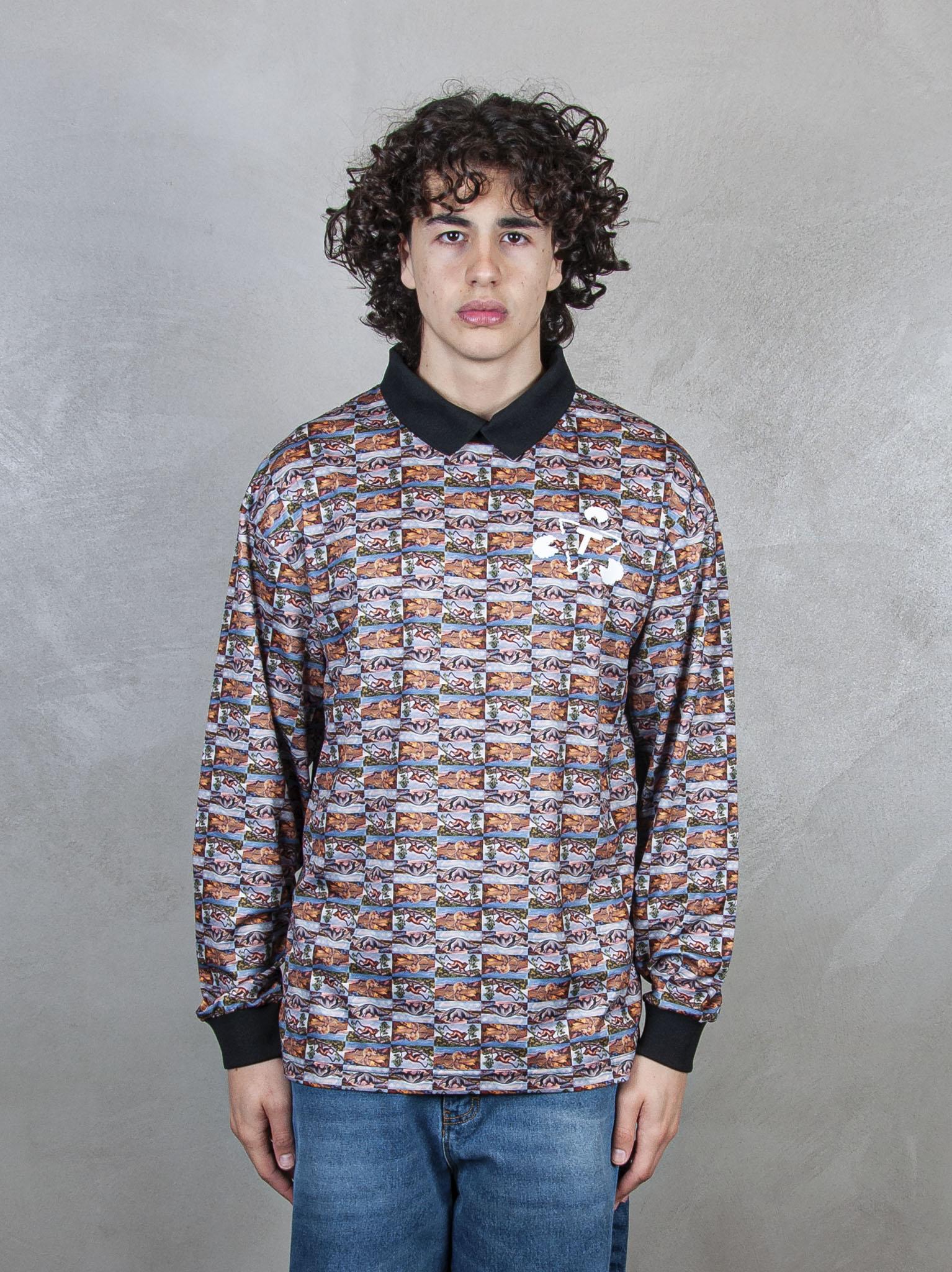 TTT Polo Therminal Football Shirt ls SHT002 ANIMAL PRINT TTT 