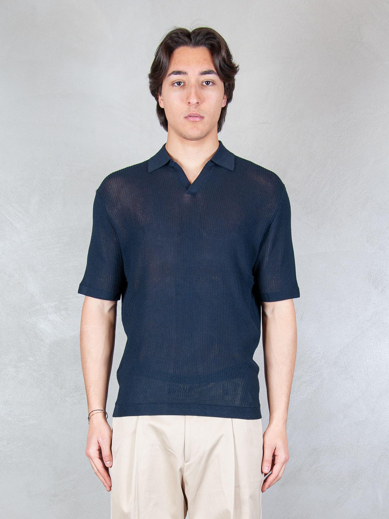 Seinse Maglia Polo Capri Traforata ME3203 BLUE NAVY Seinse 