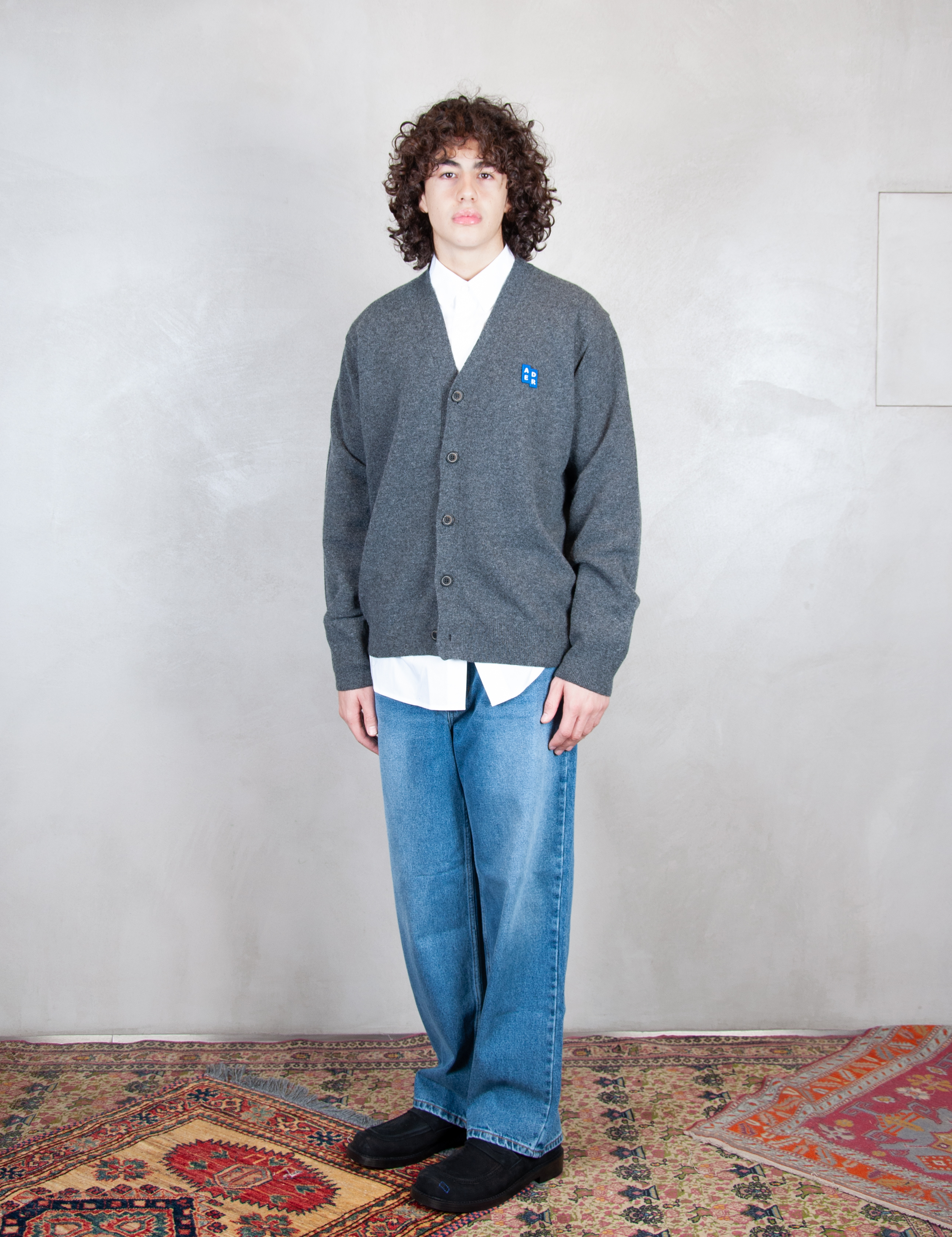 >Regular Cardigan BMSGFYKT0702 CC-CHARCOAL Ader Error 