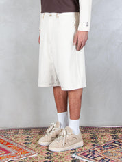 Drôle De Monsieur Bermuda <BR/>Le Short Baggy Écru G-BS147-CO188 OW Drôle De Monsieur 