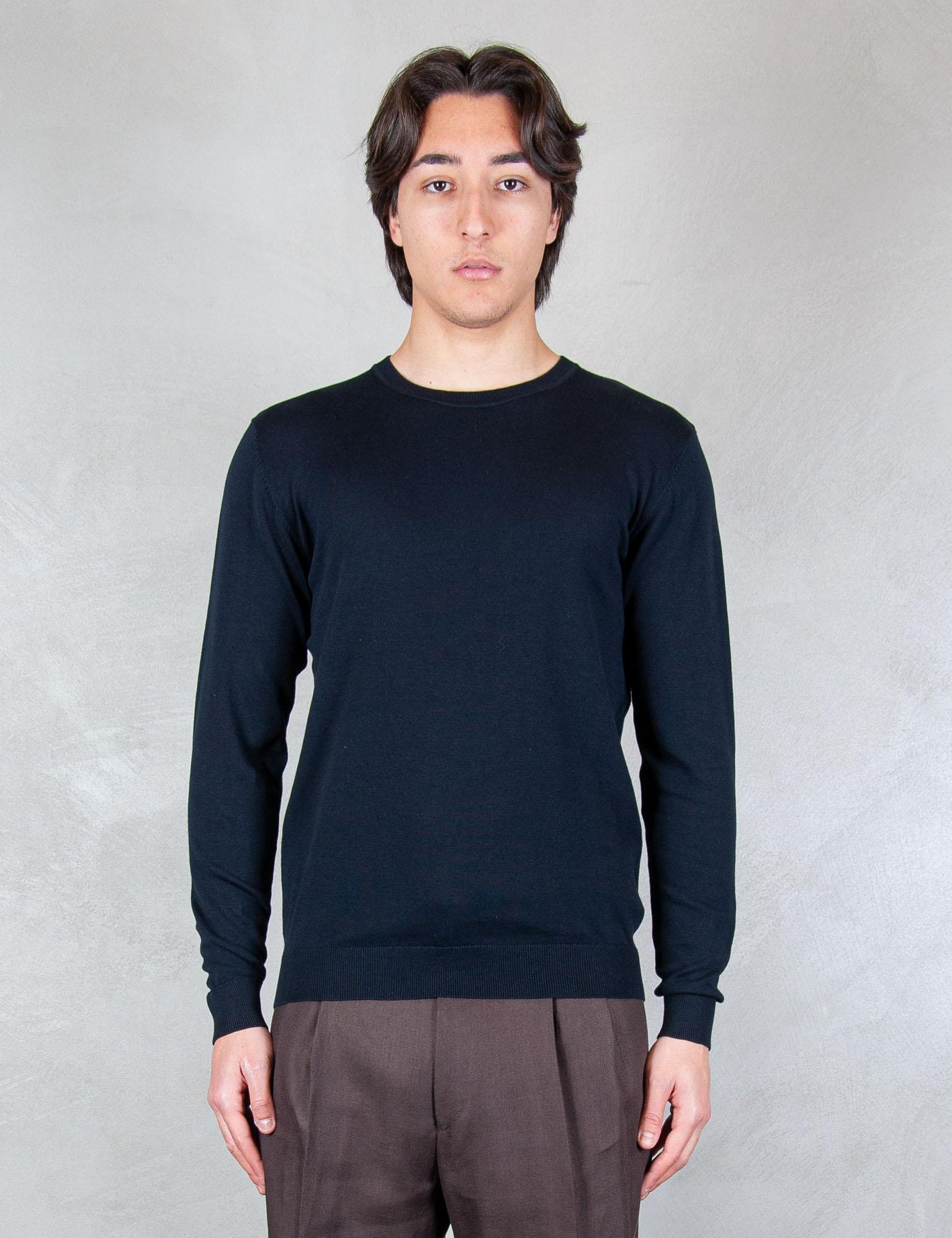 >Girocollo ME3184 BLUE NAVY Seinse 