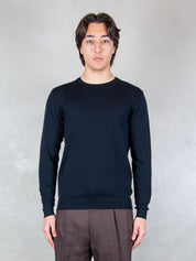Seinse Maglia <BR/>Girocollo ME3184 BLUE NAVY Seinse 