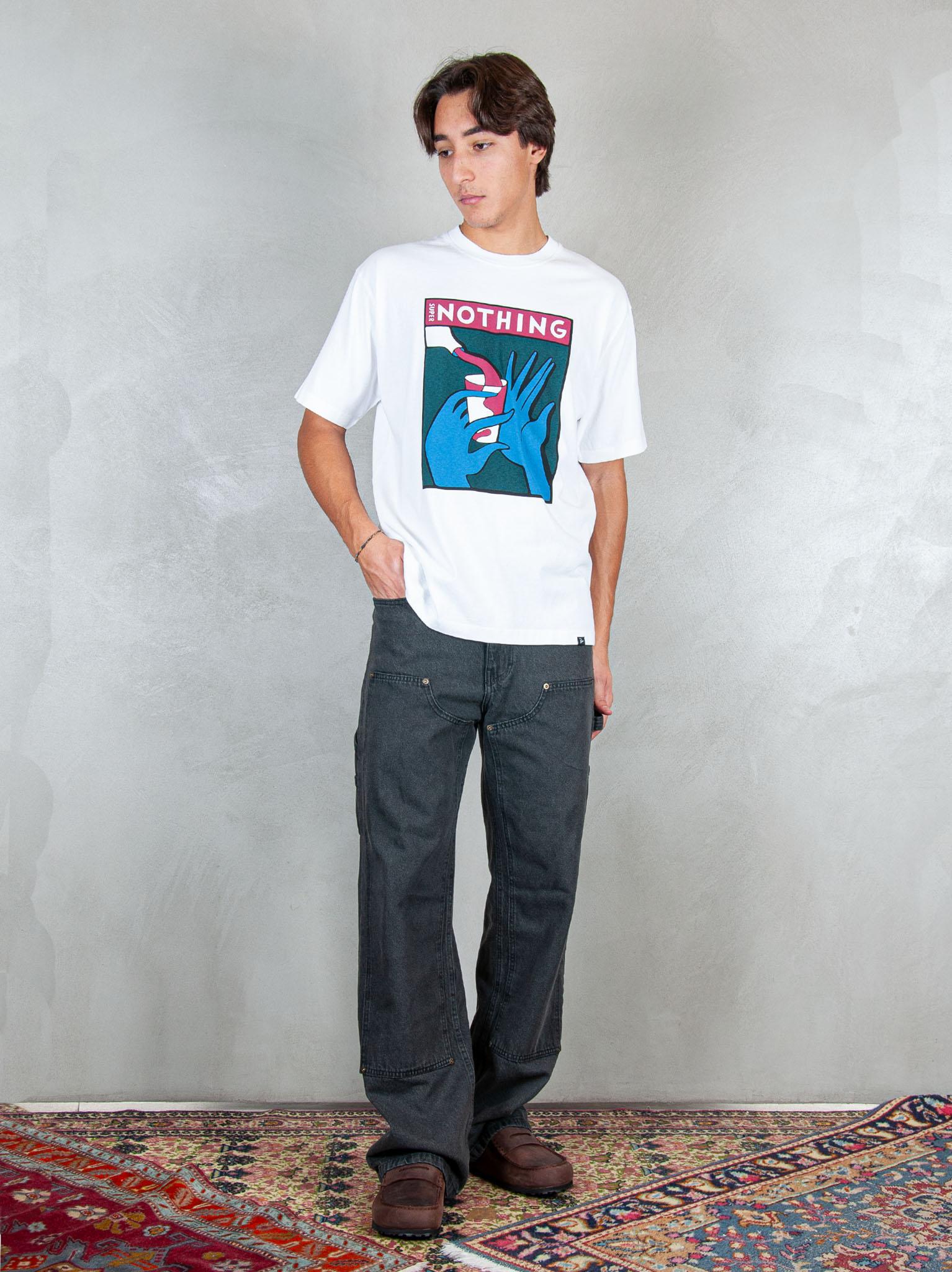 Parra T-shirt Super Nothing tee 54100 WHITE Parra 