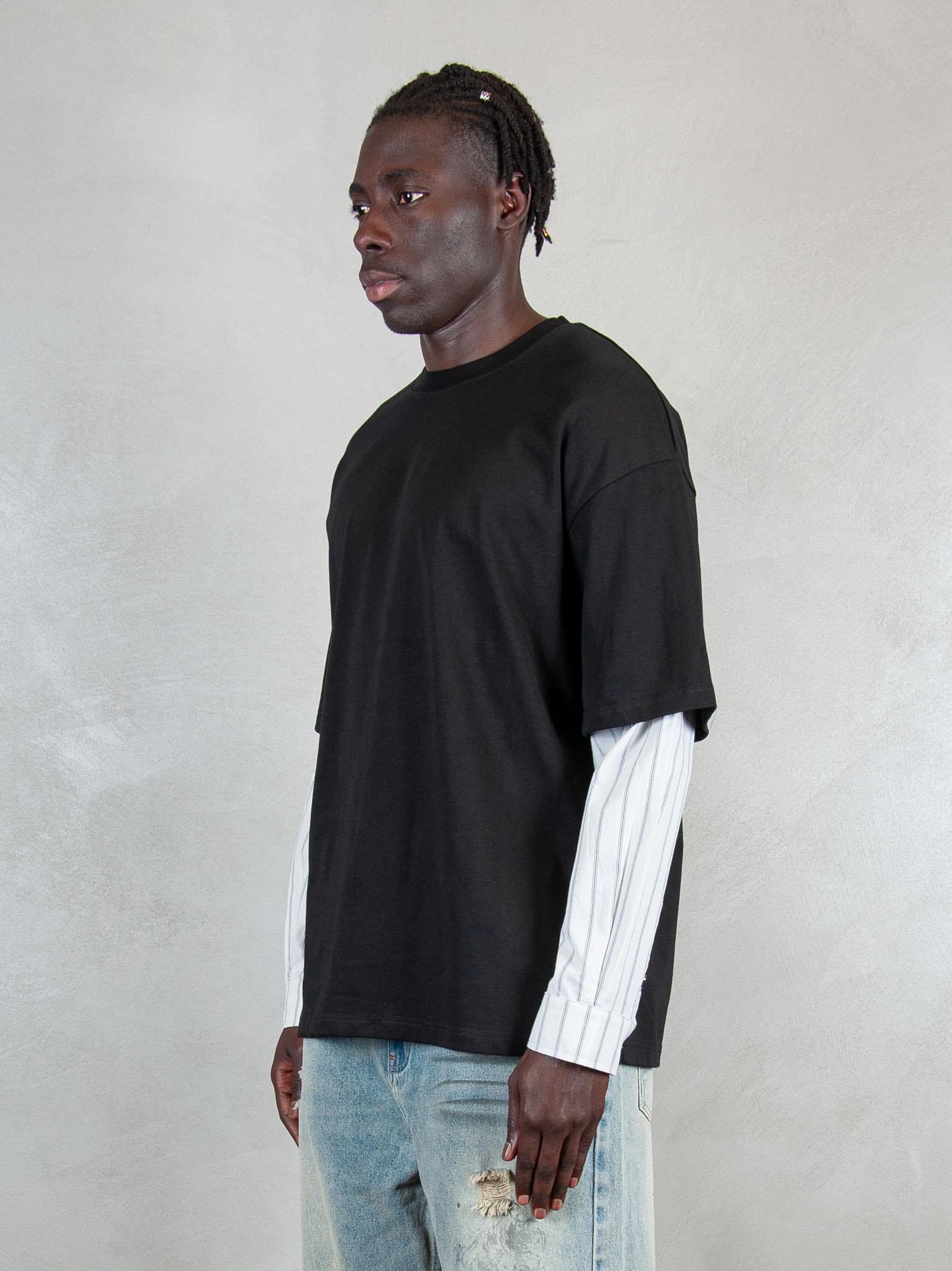 Acupuncture T-shirt Layered Long T1 LAYERED LONG T2 WASHED BLACK Acupuncture 