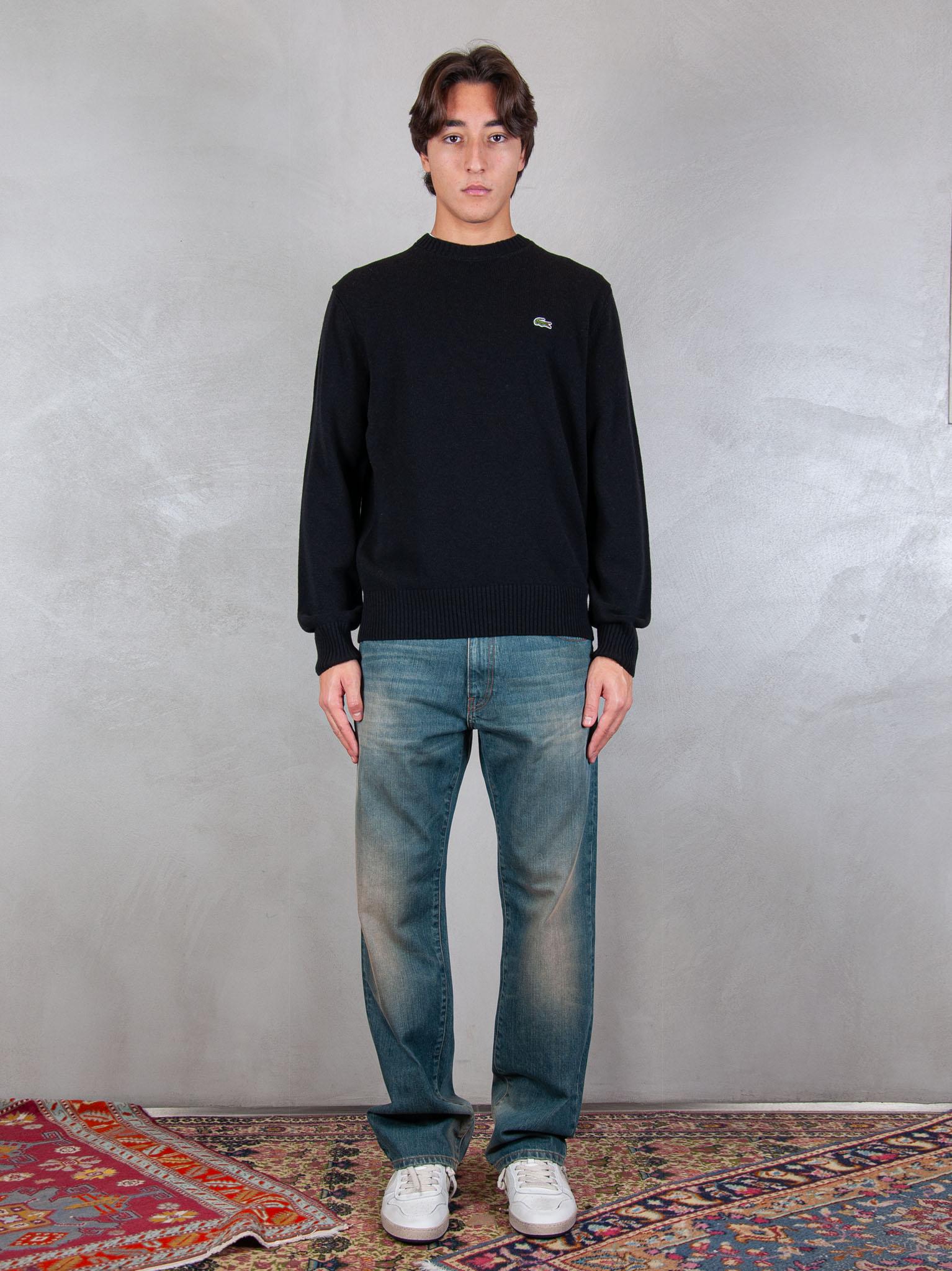 Maglia girocollo in lana cardata AH2916 031 Lacoste 