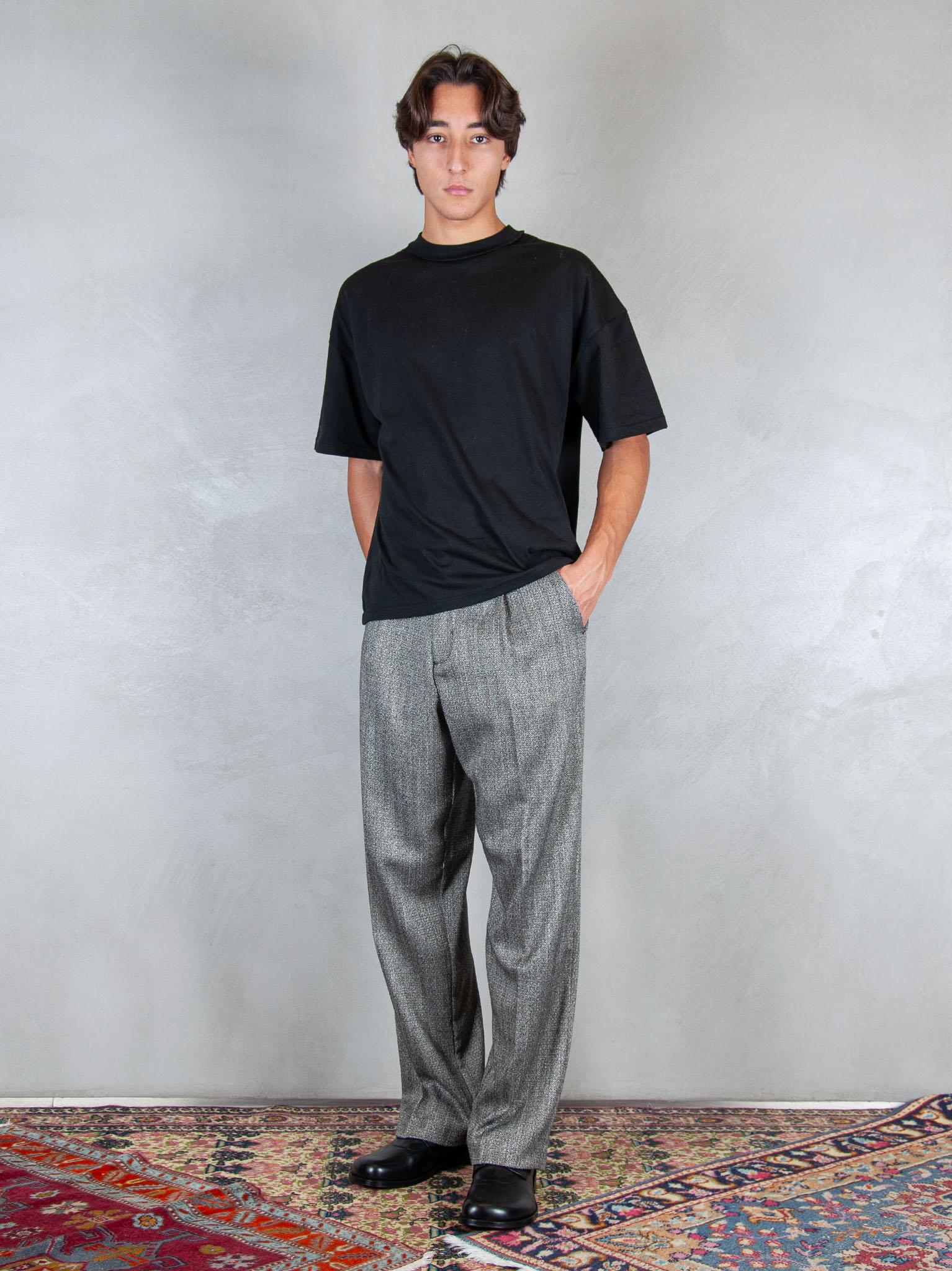 I'M Brian Pantalone 2 pinces Spigato PA3505 NERO I'm Brain 