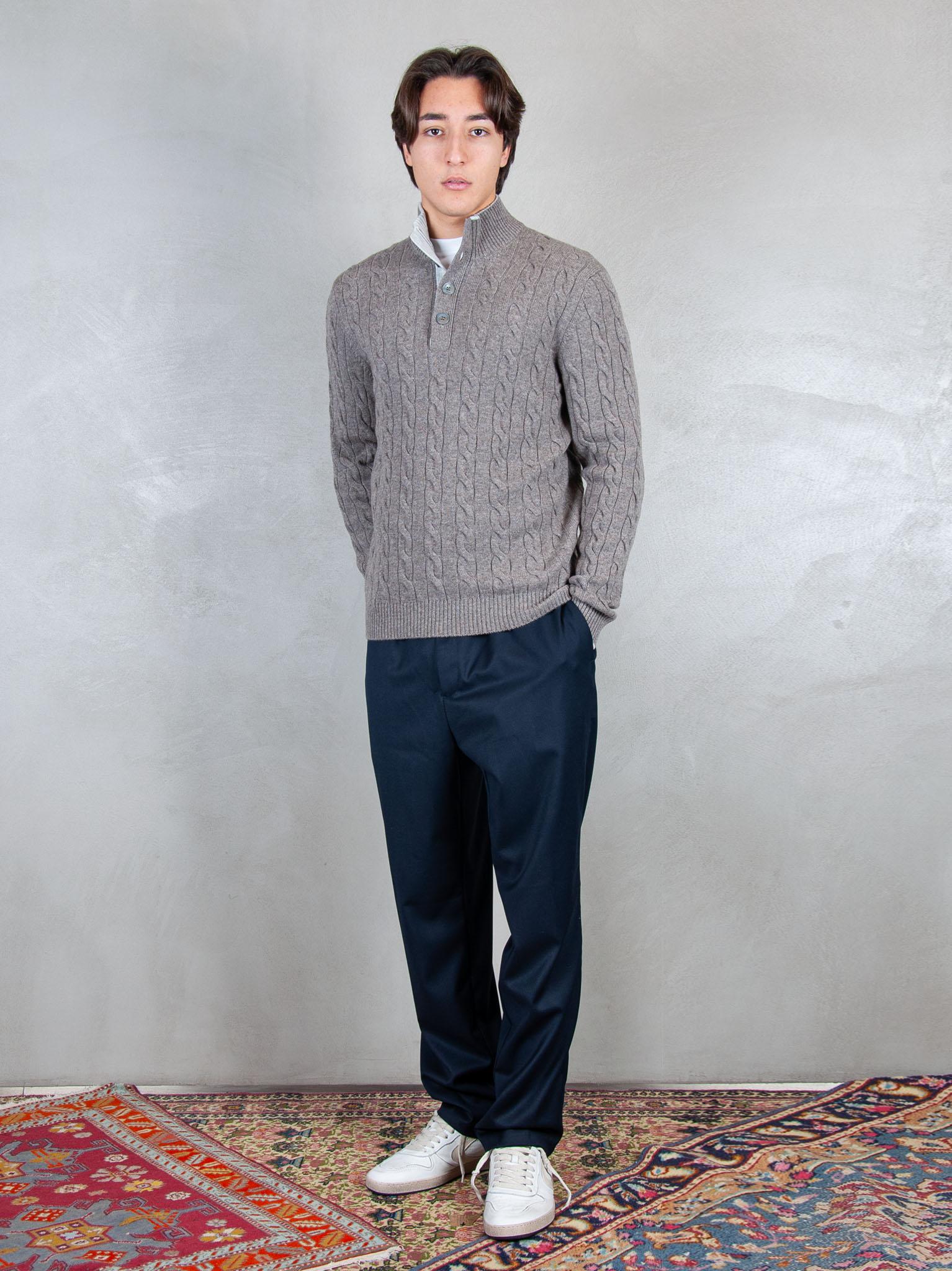 Raphael1966 Maglia Lupetto bottoni treccia 23151-19672 039 Raphael - Grnsas 