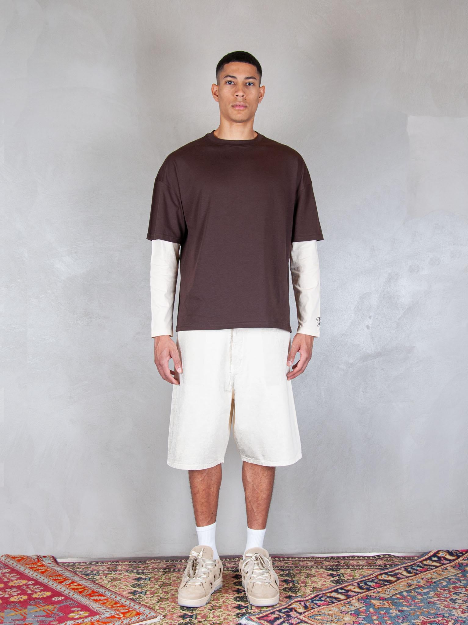 Le Short Baggy Écru G-BS147-CO188 OW Drôle De Monsieur 