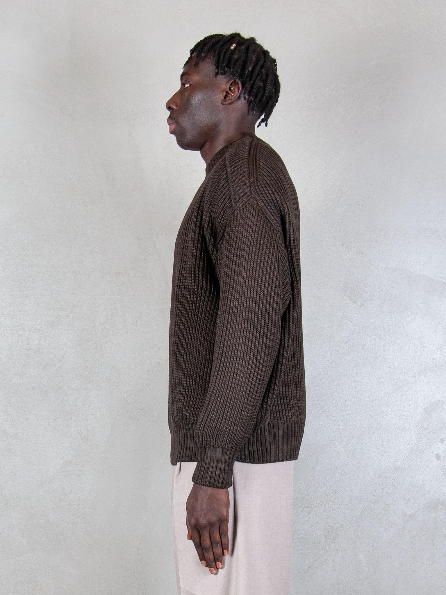 Hi Five Maglia Rib Sweater RIB SWEATER BROWN Hi Five 