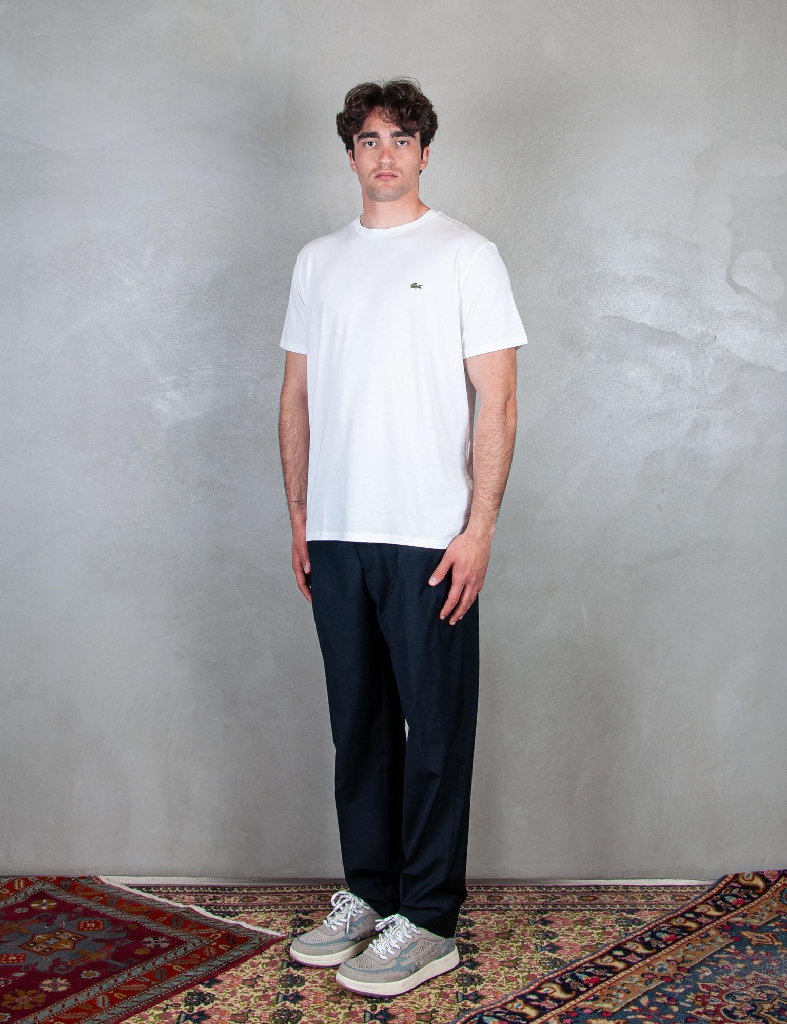 T-Shirt in cotone Pima TH6709 001 Lacoste 