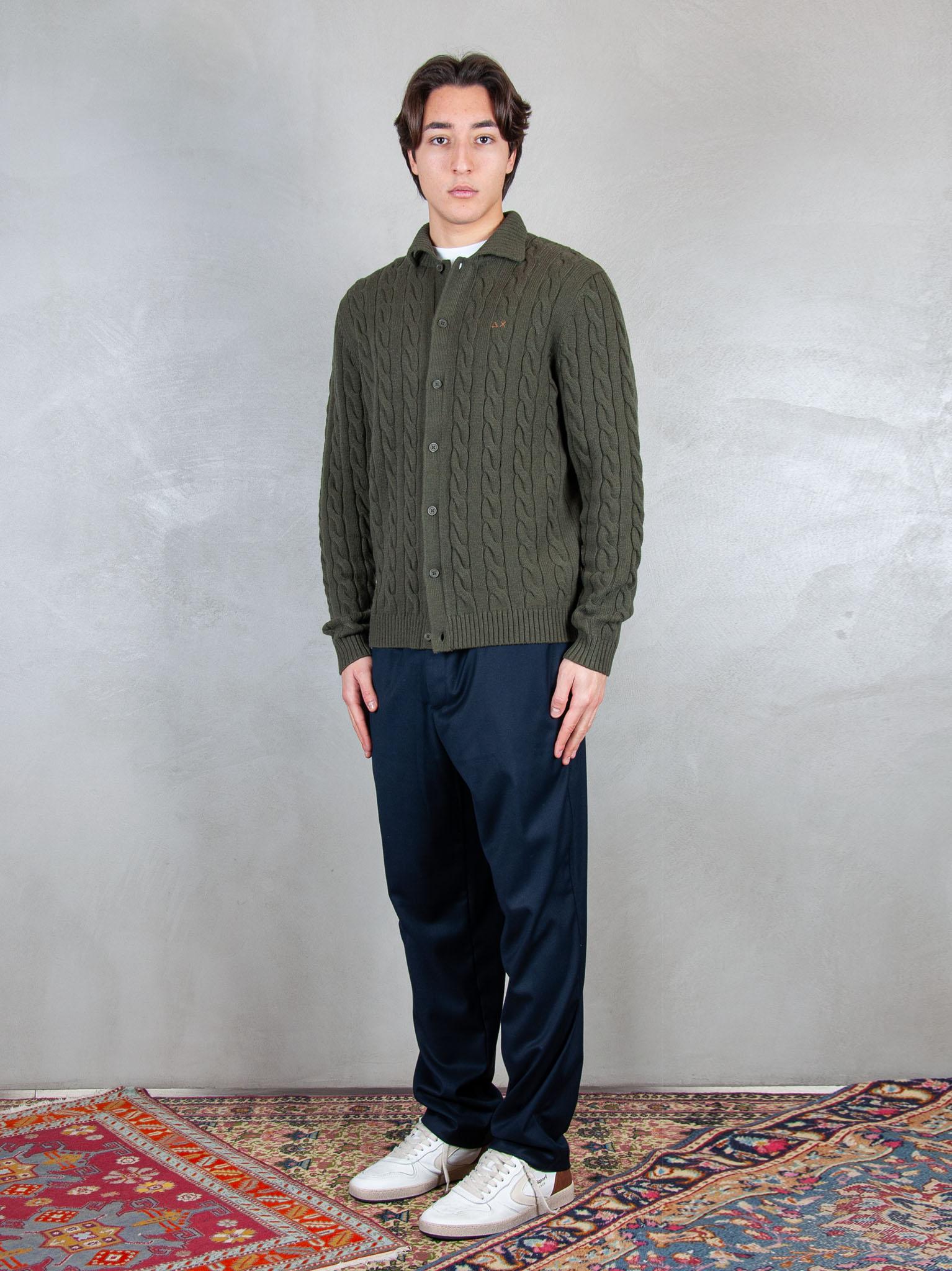 Sun68 Maglia Giacca Treccia K45140 74 Sun68 