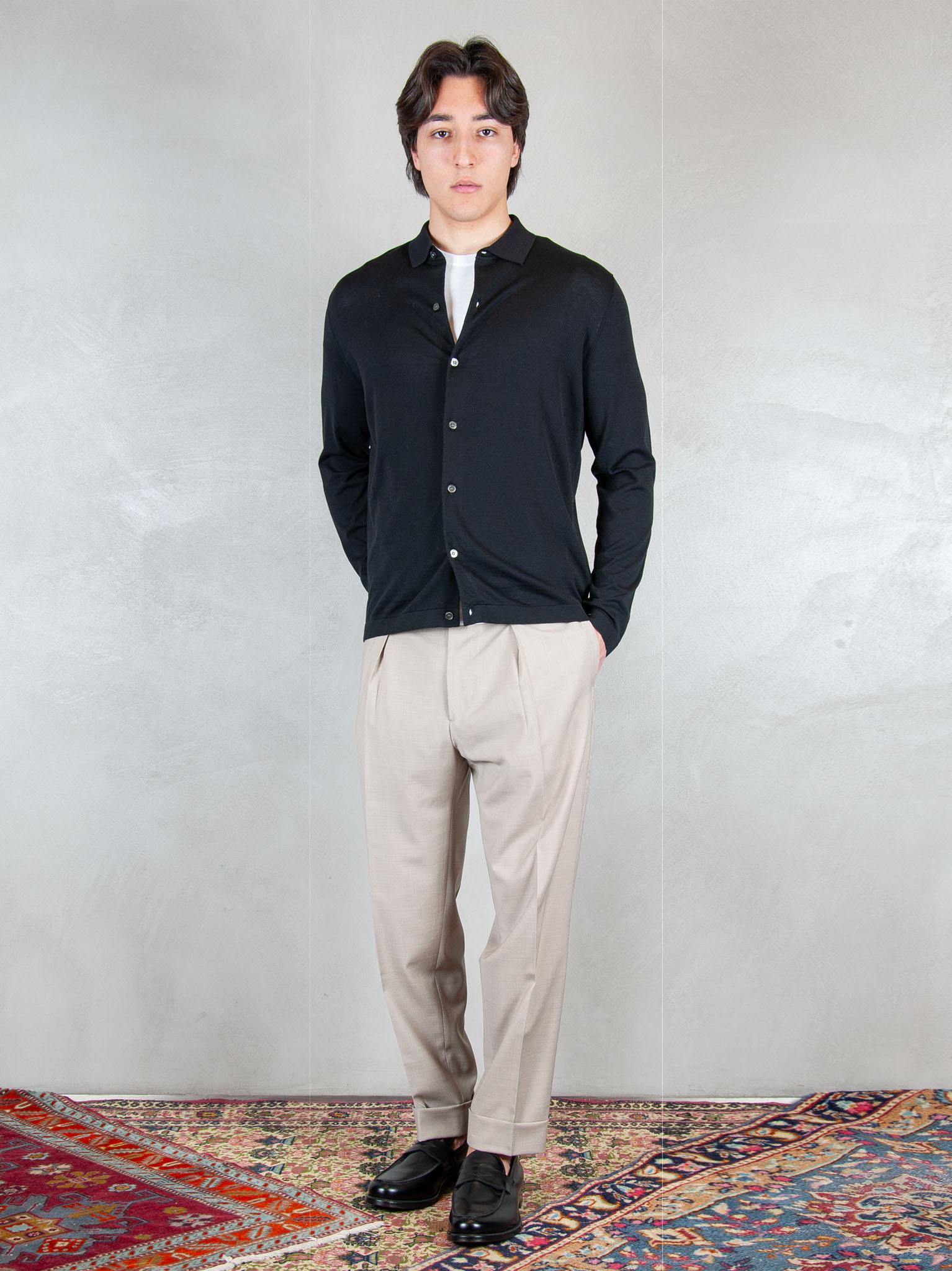 Raphael1966 Maglia Camicia Cotone Egiziano DK17039 NERO Raphael - Dkt 