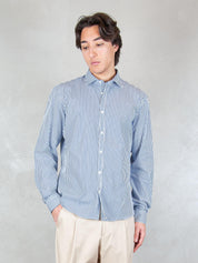 Seinse Camicia <BR/>Rigato CE1116 BLU/BIANCO Seinse 
