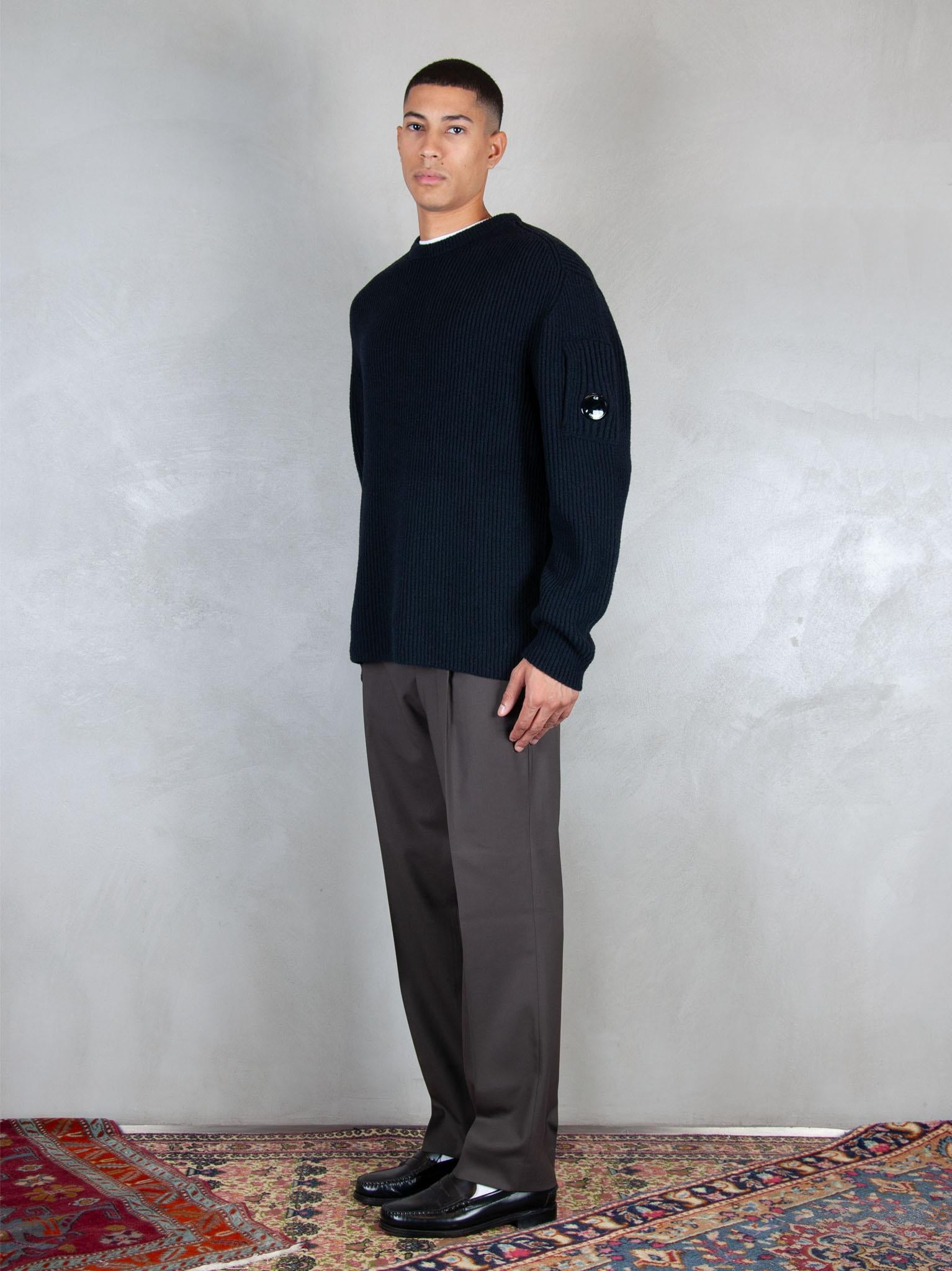C.P. Company Maglia Crewneck Fleece knit KN307A-006170A 999 C.P. company 